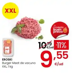 Eroski EROSKI Burger Meat de vacuno oferta