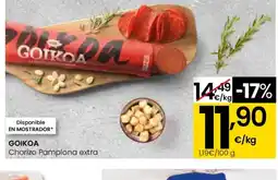 Eroski GOIKOA Chorizo Pamplona extra oferta