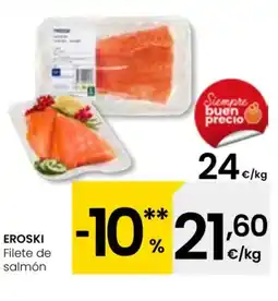 Eroski EROSKI Filete de salmón oferta
