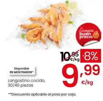 Eroski Langostino cocido oferta