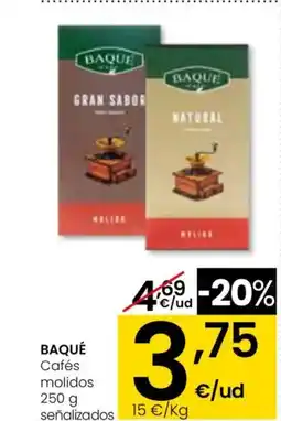 Eroski BAQUÉ Cafés molidos oferta