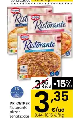 Eroski DR. OETKER Ristorante pizzas señalizados oferta