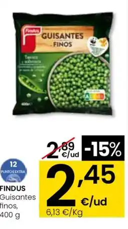 Eroski FINDUS Guisantes finos oferta