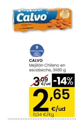 Eroski CALVO Mejillón Chileno en escabeche oferta