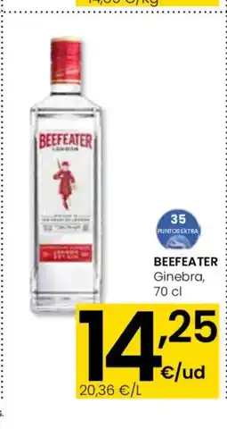Eroski BEEFEATER Ginebra oferta