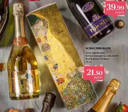 Supermercados Plaza SCHLUMBERGER Vino espumoso Schlumberger Cuvée Klimt Brut Edición El Beso oferta