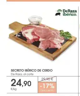 Supermercados Plaza Secreto ibérico de cerdo oferta