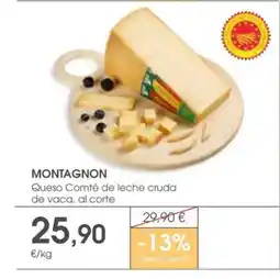 Supermercados Plaza MONTAGNON Queso Comté de leche cruda de vaca, al corte oferta