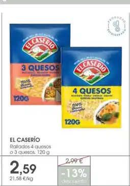 Supermercados Plaza EL CASERÍO Rallados 4 quesos oferta