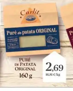 Supermercados Plaza Puré de patata original oferta