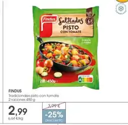 Supermercados Plaza FINDUS Tradicionales pisto con tomate 2 raciones oferta
