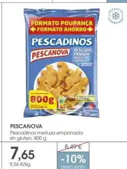Supermercados Plaza PESCANOVA Pescadinos merluza empanada sin gluten oferta