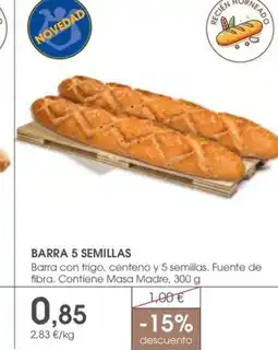 Supermercados Plaza Barra 5 semillas oferta