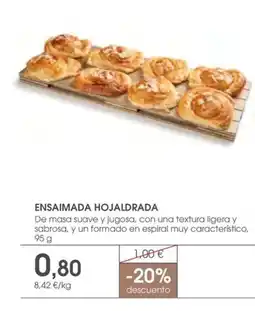 Supermercados Plaza Ensaimada hojaldrada oferta