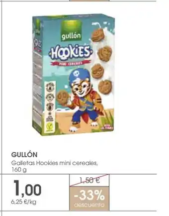 Supermercados Plaza GULLÓN Galletas Hookies mini cereales oferta