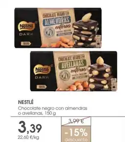 Supermercados Plaza NESTLÉ Chocolate negro con almendras o avellanas oferta