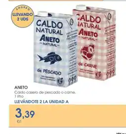 Supermercados Plaza ANETO Caldo casero de pescado o carne oferta