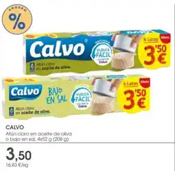 Supermercados Plaza CALVO Atún claro n aceite de oliva o bajo en sal oferta