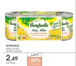 Supermercados Plaza BONDUELLE Maíz cocido oferta