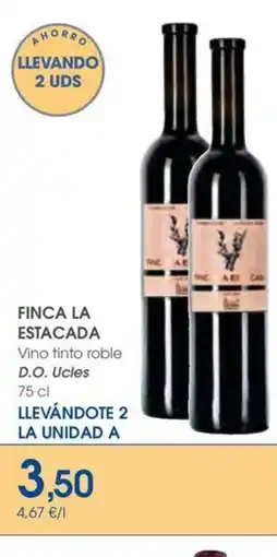 Supermercados Plaza FINCA LA ESTACADA Vino tinto roble D.O. Ucles oferta