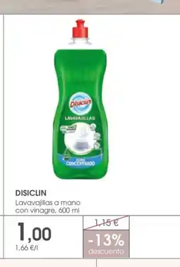 Supermercados Plaza DISICLIN Lavavajillas a mano con vinagre oferta
