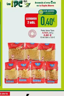 Masymas ALTEZA, Pasta Varios Tipos oferta