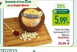 Masymas MAXORATA Queso de Cabra Semicurado D.O.P Majorero oferta