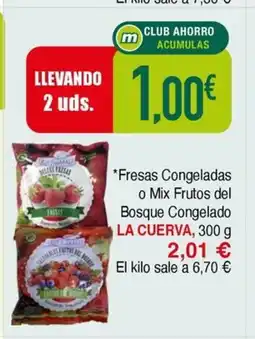 Masymas LA CUERVA Fresas Congeladas o Mix Frutos del Bosque Congelado oferta