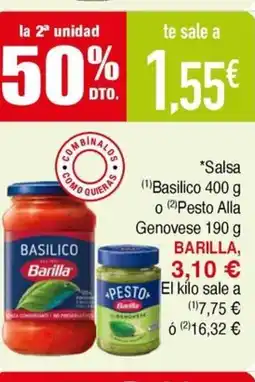 Masymas BARLLA Salsa Basilico o Pesto Alla Genovese oferta