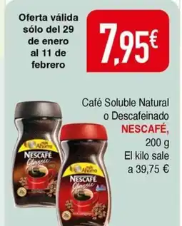 Masymas NESCAFÉ Café Soluble Natural o Descafeinado oferta