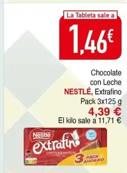 Masymas NESTLÉ Chocolate con Leche Extrafino oferta