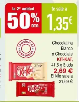 Masymas KIT_KAT Chocolatina Blanco o Chocolate oferta