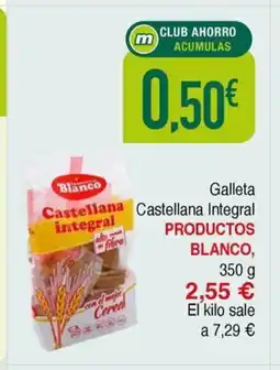 Masymas PRODUCTOS BLANCO Galleta Castellana Integral oferta