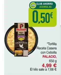 Masymas PALACIO Tortilla Receta Casera con Cebolla oferta