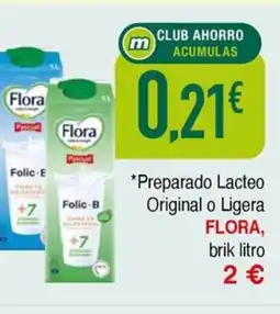 Masymas FLORA Preparado Lacteo Original o Ligera oferta