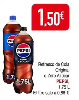 Masymas PEPSI Refresco de Cola Original o Zero Azúcar oferta