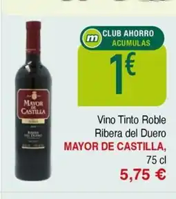 Masymas MAYOR DE CASTILLA Vino Tinto Roble Ribera del Duero oferta