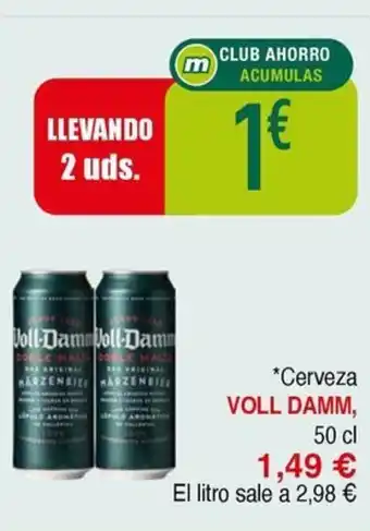 Masymas VOLL DAMM Cerveza oferta