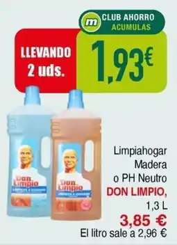 Masymas DON LIMPIO Limpiahogar Madera o PH Neutro oferta