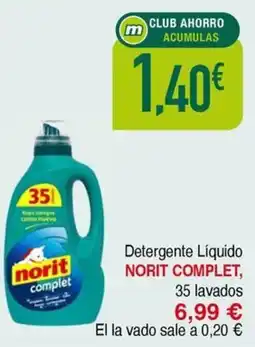 Masymas NORIT COMPLET Detergente Líquido oferta