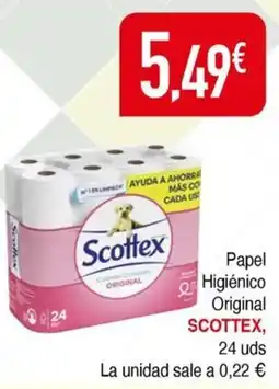 Masymas SCOTTEX Papel Higiénico Original oferta