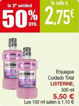 Masymas LISTERINE Enjuague Cuidado Total oferta