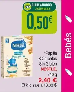 Masymas NESTLÉ Papilla 8 Cereales Sin Gluten oferta
