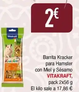 Masymas VITAKRAFT Barrita Kracker para Hamster con Miel y Sésamo oferta