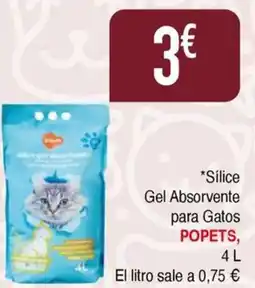 Masymas POPETS Sílice Gel Absorvente para Gatos oferta