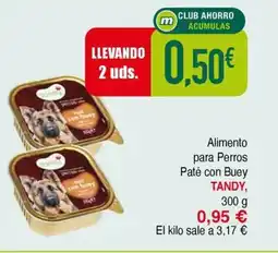 Masymas TANDY Alimento para Perros Paté con Buey oferta