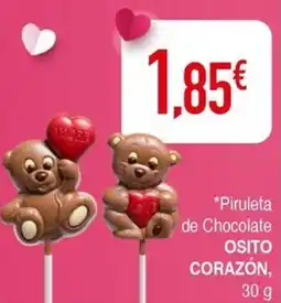 Masymas OSITO CORAZÓN Piruleta de Chocolate oferta