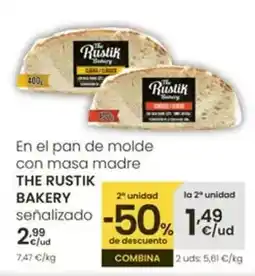 Eroski The rustik bakery - en el pan de molde con masa madre oferta