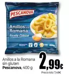 Unide Supermercados Pescanova - anillos a la romana sin gluten oferta