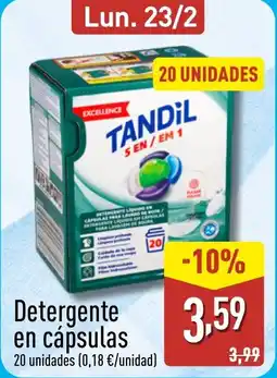 ALDI TANDİL Detergente en cápsulas oferta